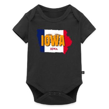 Iowa resident gift - Baby Premium short-sleeve bodysuit - black - Front