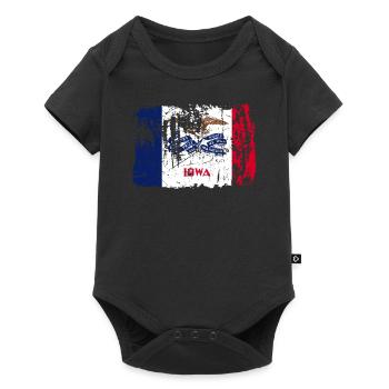 Cadeau d’équipe de l’Iowa - Body à manches courtes Premium Bébé - noir - Devant