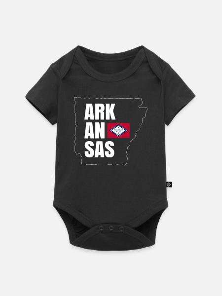 Geschenk Des Staates Arkansas - Baby Premium Kurzarmbody - Schwarz