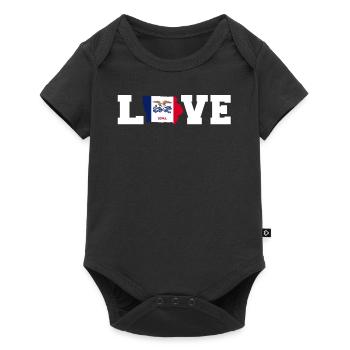 Cher cadeau de l’Iowa - Body à manches courtes Premium Bébé - noir - Devant