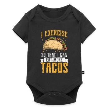 Taco Mexico Food Fast Food Nachos Fiesta Salsa - Baby Premium short-sleeve bodysuit - black - Front