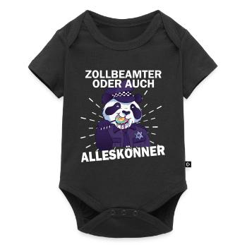 Zollbeamter Zoll Grenze Kontrolle - Baby Premium Kurzarmbody - Schwarz - Vorne
