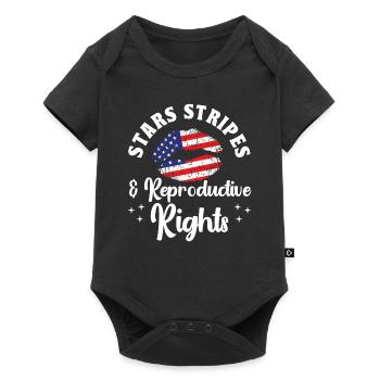 Stars Stripes & Reproductive Rights - Baby Premium short-sleeve bodysuit - black - Front