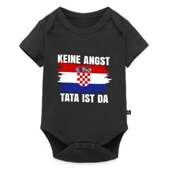 Kroatien Hrvatska Croatia Jugo Geschenk Balkan - Baby Premium Kurzarmbody - Schwarz - Vorne