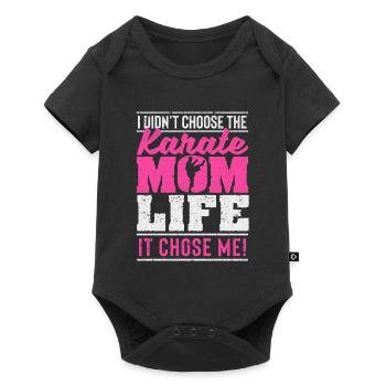 Je n’avais pas la vie d’une mère karaté - Body à manches courtes Premium Bébé - noir - Devant