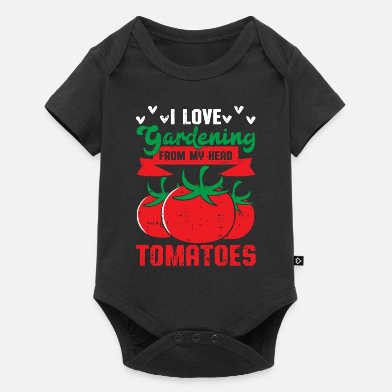 Tomate - Baby Premium Kurzarmbody - Schwarz