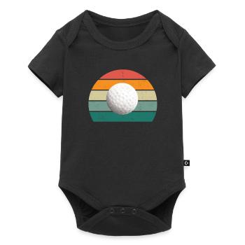 Golfer Golferin Golfspieler Golfspielerin Golf - Baby Premium short-sleeve bodysuit - black - Front