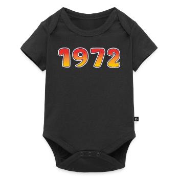 1972 Lucky Year In Orange - Yellow Design - Baby Premium short-sleeve bodysuit - black - Front