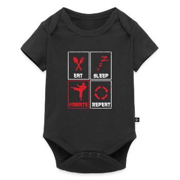 Fun Martial Arts Japanese Training Food - Baby Premium short-sleeve bodysuit - black - Front
