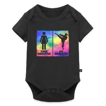 Martial Arts Lovers Proud Parent - Baby Premium short-sleeve bodysuit - black - Front