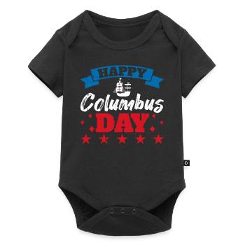 Christopher Columbus - Baby Premium Kurzarmbody - Schwarz - Vorne