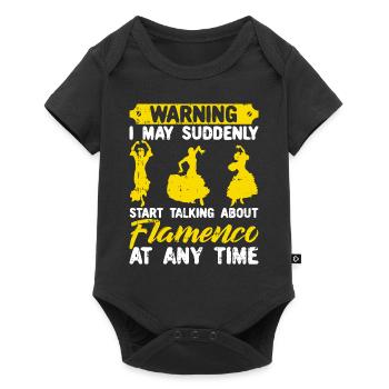 Flamenco - Baby Premium Kurzarmbody - Schwarz - Vorne