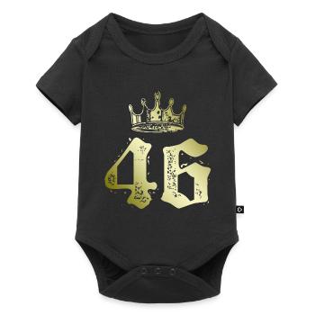 46 Couronne numérique - Body à manches courtes Premium Bébé - noir - Devant