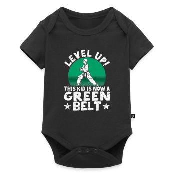 Karate Martial Arts Level Up Dieses Kind ist jetzt - Baby Premium Kurzarmbody - Schwarz - Vorne