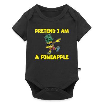 Dabbing Pineapple Shirt - Baby Premium short-sleeve bodysuit - black - Front