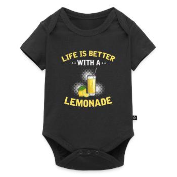 Lemon Design Lemonades Stand Boss Vente de citron - Body à manches courtes Premium Bébé - noir - Devant