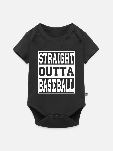 Baseball Spruch lustig - Baby Premium Kurzarmbody - Schwarz