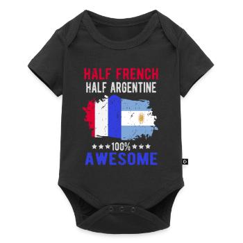 Half French Half Argentine - Baby Premium short-sleeve bodysuit - black - Front