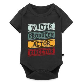 Auteur Producteur Actrice Réalisateur - Body à manches courtes Premium Bébé - noir - Devant