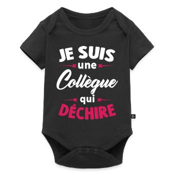 Je Suis Une Collègue Qui Déchire - Body à manches courtes Premium Bébé - noir - Devant