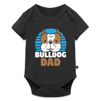 Chien Bulldog Bulldog Papa Propriétaire Propriétaire De Chien - Body à manches courtes Premium Bébé - noir - Devant