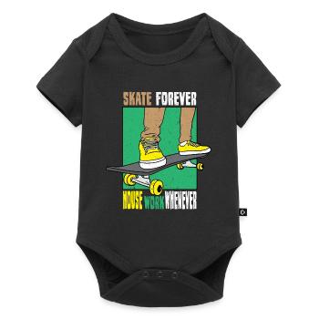 Skateboard Skateboard Skateboarder Patinage - Body à manches courtes Premium Bébé - noir - Devant