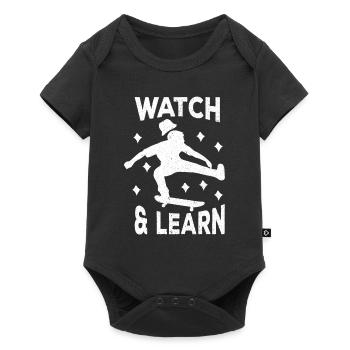 Skateboard Skateboard Skateboarder Patinage - Body à manches courtes Premium Bébé - noir - Devant