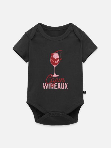 Cajun Wineaux - Krustentier - Baby Premium Kurzarmbody - Schwarz
