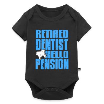 Retired Dentist Hello Pension Funny Dentist - Baby Premium Kurzarmbody - Schwarz - Vorne