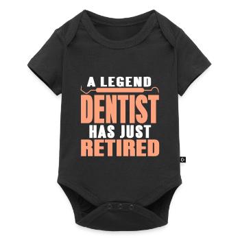 A Legend Dentist Has Just Retired T-Shirt Present - Baby Premium Kurzarmbody - Schwarz - Vorne
