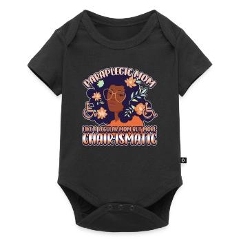 Conception de fauteuil roulant pour handicapés pour une amputation - Body à manches courtes Premium Bébé - noir - Devant