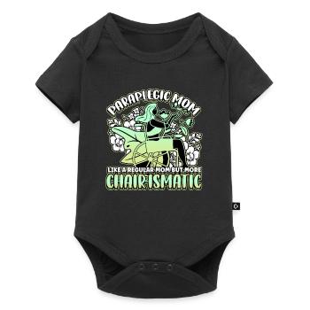 Handicap Wheelchair Design for an Amputation - Baby Premium short-sleeve bodysuit - black - Front