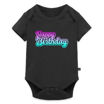Bon anniversaire - Body à manches courtes Premium Bébé - noir - Devant