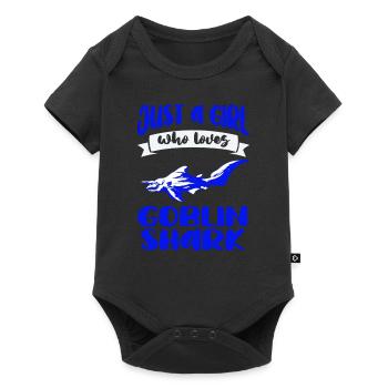 Liebt Kobold Hai Geschenk - Baby Premium Kurzarmbody - Schwarz - Vorne
