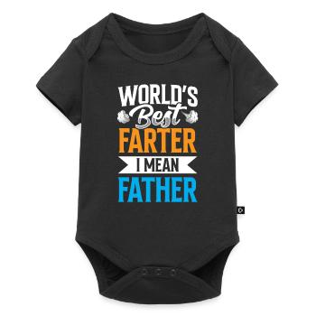 The Best Father in the World Father Day Papa Papi - Baby Premium short-sleeve bodysuit - black - Front