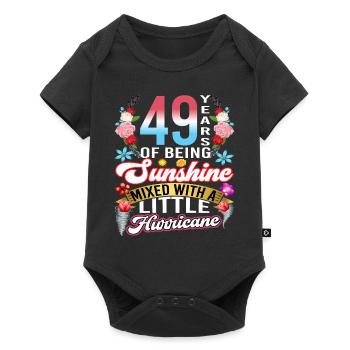 49 years of sunshine mixed with a small - Baby Premium short-sleeve bodysuit - black - Front