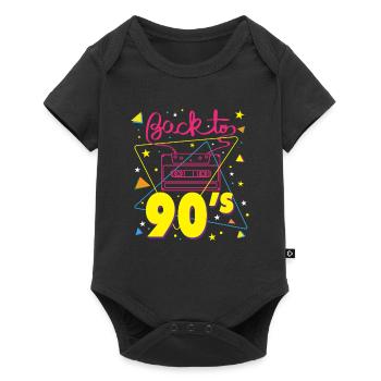 Cool Back To 90s Party Nostalgia Gift - Baby Premium short-sleeve bodysuit - black - Front