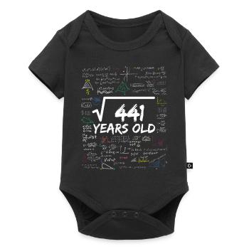 Square Root of 441 21ST Funny Math Birthday - Baby Premium Kurzarmbody - Schwarz - Vorne