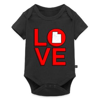 Cher cadeau de l’Utah - Body à manches courtes Premium Bébé - noir - Devant