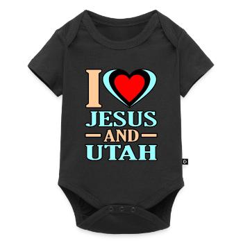 Aimer Jésus et Utah Gift - Body à manches courtes Premium Bébé - noir - Devant