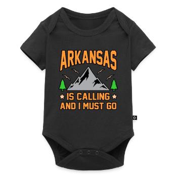 Visit Arkansas Gift - Baby Premium short-sleeve bodysuit - black - Front