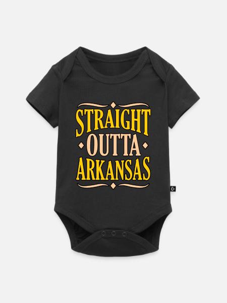 Direkt Aus Arkansas Geschenk - Baby Premium Kurzarmbody - Schwarz