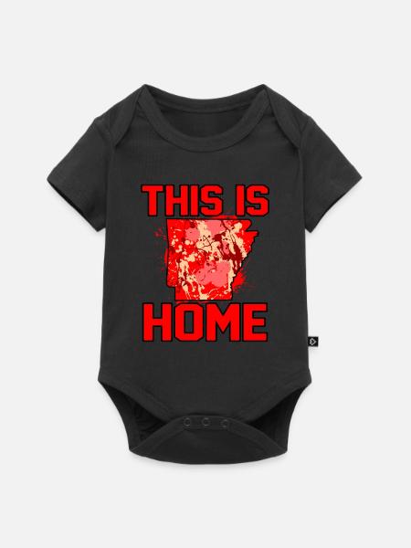 Startseite Arkansas Geschenk - Baby Premium Kurzarmbody - Schwarz