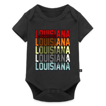 Louisiana adventurous gift - Baby Premium short-sleeve bodysuit - black - Front