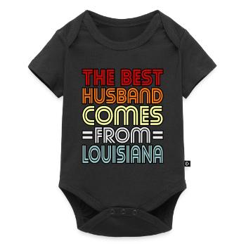 Louisiana husband gift - Baby Premium short-sleeve bodysuit - black - Front