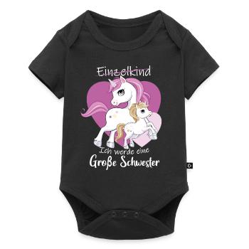 Ich Werde Eine Große Schwester 2023 - Baby Premium Kurzarmbody - Schwarz - Vorne