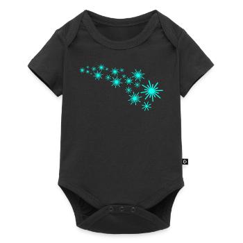 Sternenflotte Mintgrün - Baby Premium Kurzarmbody - Schwarz - Vorne