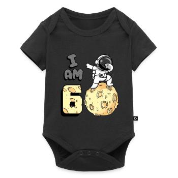 Je suis astronaute de 6 pièces enfant Moon Walker 6. - Body à manches courtes Premium Bébé - noir - Devant