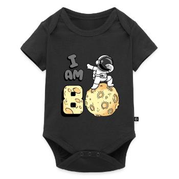 Je suis astronaute de 8 chambres enfant Moon Walker 8. - Body à manches courtes Premium Bébé - noir - Devant