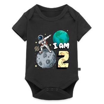 I am 2 room astronaut child Moon Walker 2. - Baby Premium short-sleeve bodysuit - black - Front